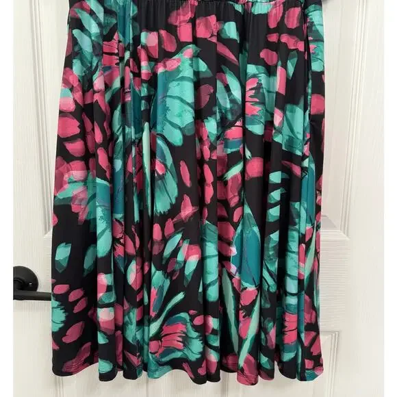 Torrid Women's Butterfly Print V-Neck With Side Pockets Dress Size 3 - Picture 16 of 16